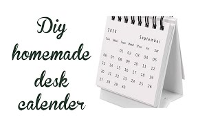 Diy homemade desk celender /desk celender / crazy craft/