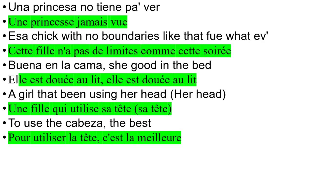 Black Eyed Peas, ShakiraGIRL LIKE ME Paroles en français (las letras