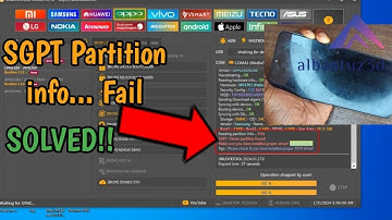 SGPT None partition found UnlockTool Reading Partition info Fail Fixed 2024