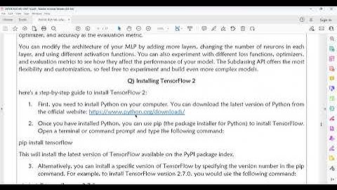 5.2.1.Implementing MLPs With Keras Part 2 and Installing TensorFlow 2