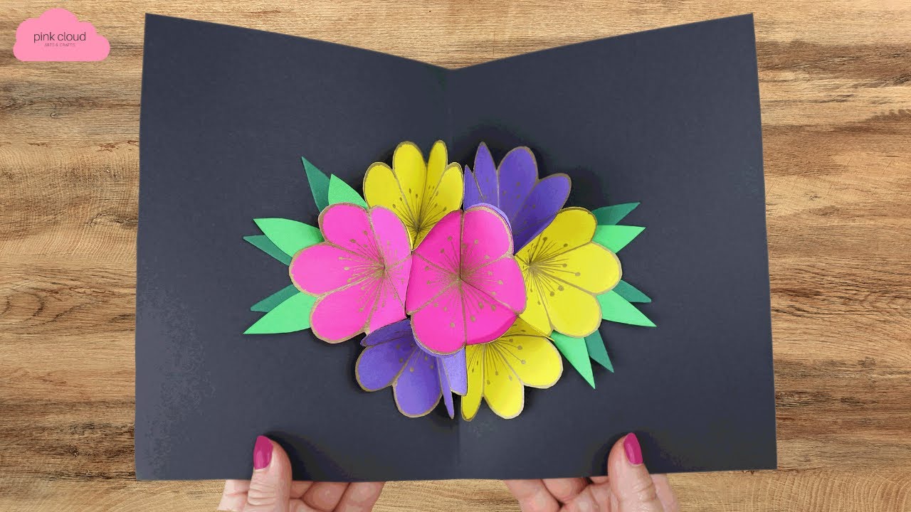 Details about   Mother's Day Greeting Card Bouquet for Mom 3D Pop Up Card Up With Paper 