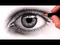 How to draw a realistic eye  step by step tutorial