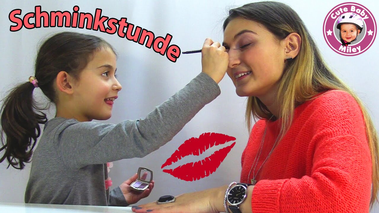 Miley schminkt Ilkay - Übung macht den Meister :-) - Kanal für Kinder
