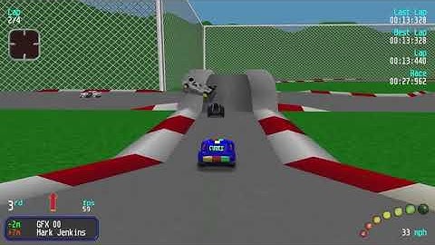 Re-Volt Custom Track Grand Prix (NO1) by Allan1, Acclaim, 16 Cars 4 Laps & Pickups!