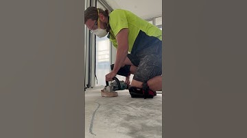 Angle laser floor leveling, grinding high spots
