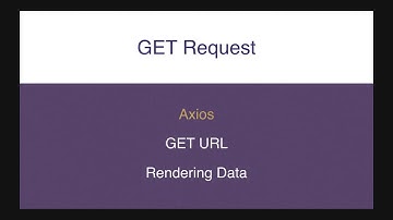 GET Request in #React JS | Axios