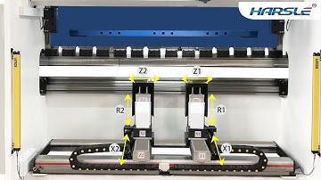 6 Axis CNC Press Brake Backgauge, X1+X2+R1+R2+Z1+Z2 Automatic bending machine