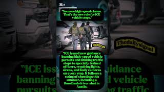 “ICE Bans High-Speed Chases” #breakingnews #ice #worldnews #overspeed #ban #news