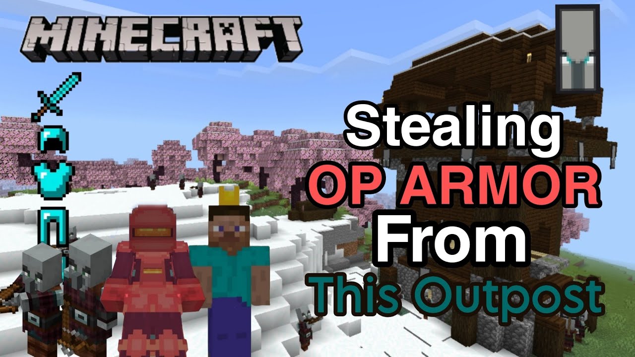 We stole a OP Armor from a freaking Pillager outpost 🤯💯