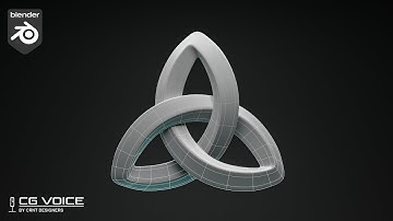 how to model this Celtic Triquetra Knot design in blender _ blender ornament modeling #09