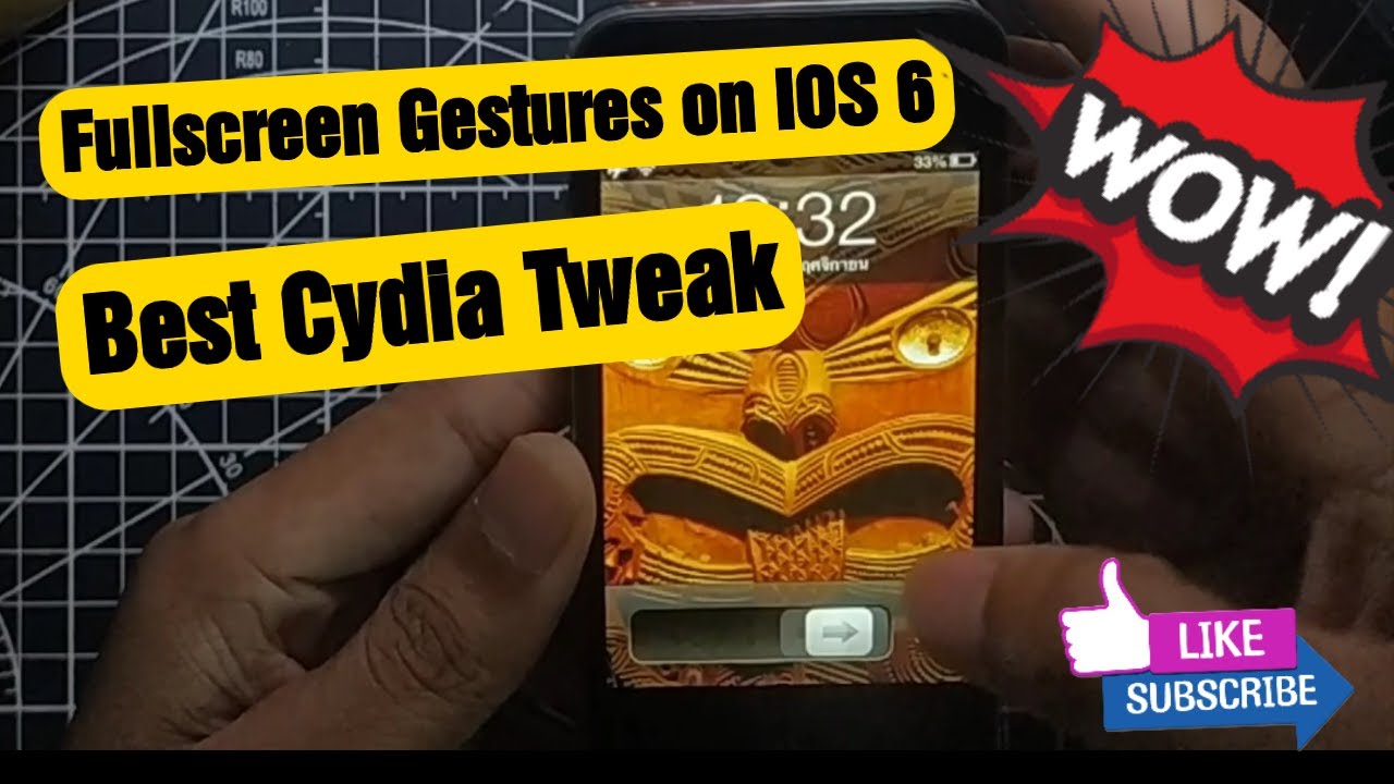 Fullscreen Gestures on IOS 6/7/8/9 | Cydia Tweak | iPhone 4S |