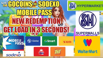 Paano mag redeem ng GoCoins Load TongitsGo? Sodexo Mobile Pass Update! Get Load in just 3 Seconds!
