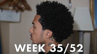 1 Year Hair Growth Journey: One Good Week, One Bad... (Week 35/52)