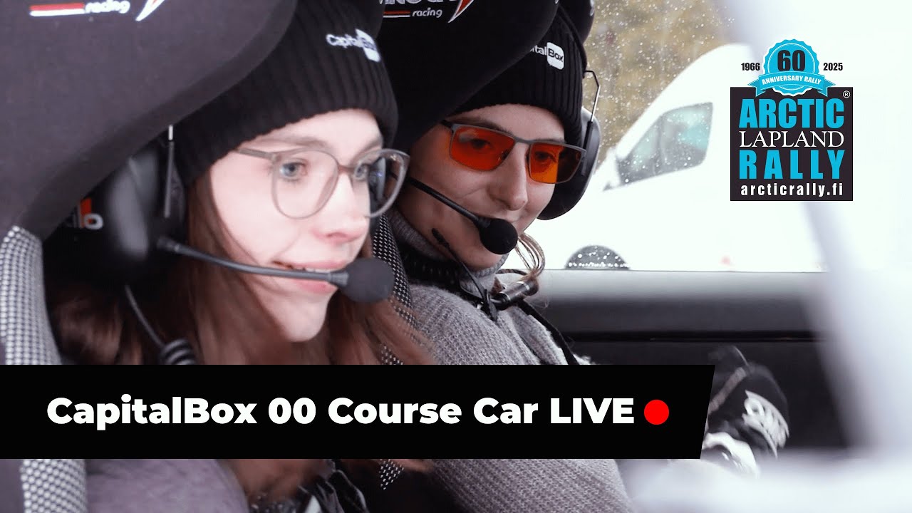 CapitalBox 00 course car LIVE for Arctic Lapland Rally 2025