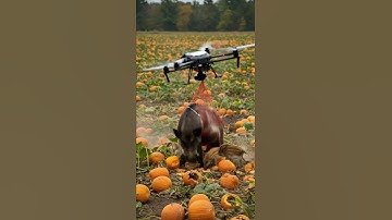 Drones capture wild boars that destroy crops1#villagelife#smartfarming #rurallife #farmingtraditions