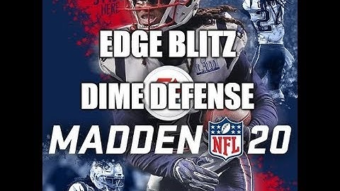 Madden 20 Glitches Cheats and Tips - Edge Blitz with  Blocking RB - Dime Defense