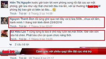 Cảnh giác với chiêu quỵt tiền đặt cọc nhà trọ | Truyền Hình - Báo Tuổi Trẻ