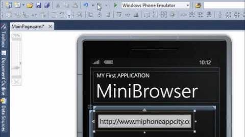 How to make a Web Browser for windows phone 7
