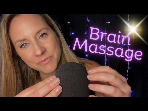ASMR Mic Scratching & Whispered Affirmations ⎪Dark Background for Sleep 🥱