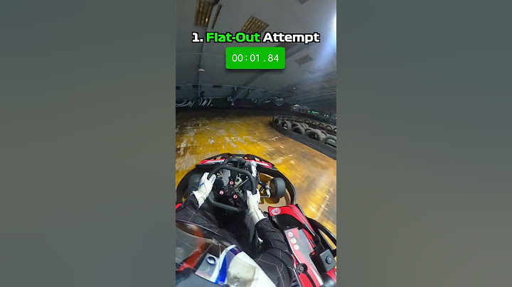 Taking a corner FLAT OUT can be SLOWER. Here's proof...