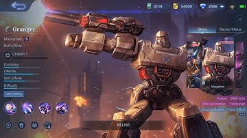 Granger’s Megatron Transformers Skin Effects- Mobile Legends Bang Bang
