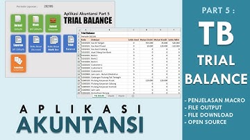 Excel Aplikasi Akuntansi - TB Trial Balance Dgn Penjelasan Kode Macro VBA - Part 5