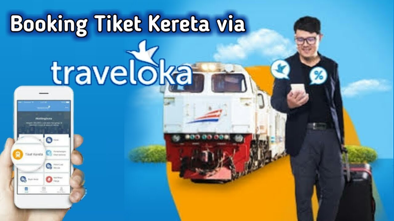 Cara Beli Tiket Kereta Api di Traveloka Melalui HP | Bayar Pakai BRI
