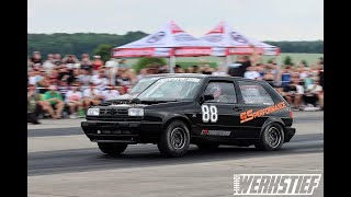 VW Golf 2 1040 PS 8 Sekunden R30 Turbo 4 Motion beim Race@Airport in Werneuchen am 9.9.23