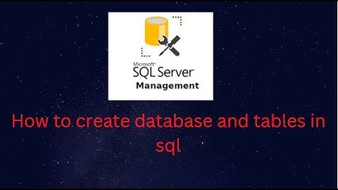 How to Create Database and tables in SQL. #hindi #urdu