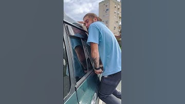 Is it possible? Opening car window with a TAPE! | Archie5 #Shorts