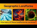 Important Geographical Terms Features Landforms Of Earth