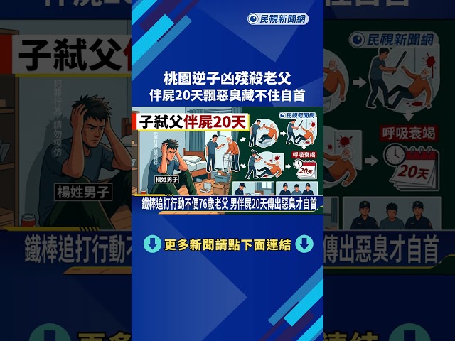 桃園逆子凶殘殺老父 伴屍20天飄惡臭藏不住自首－民視新聞