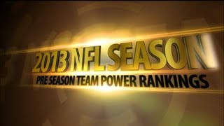 2013 NFL Pre Season Team Power Rankings