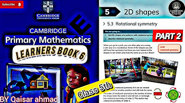 @LEARNERS BOOK 6//CHAPTER 5_PART 2//CLASS 5TH//ROTATIONAL SYMMETRY//BY QAISAR AHMAD.