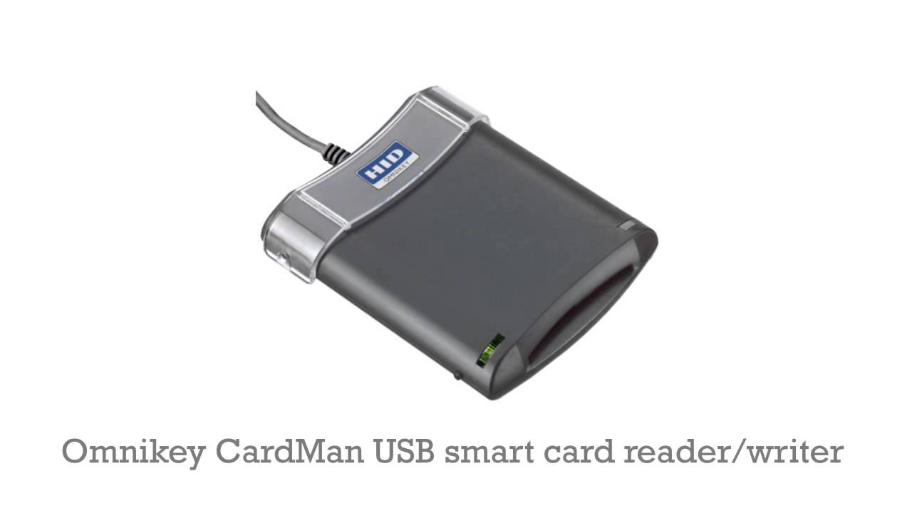 Omnikey CardMan 13.56 Mhz RFID USB smart card reader/writer - YouTube