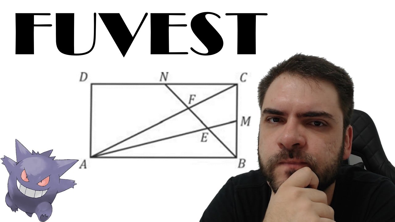 FUVEST/2017 Na figura, o retângulo ABCD tem lados de comprimento AB=4 e BC=2. Sejam M o ponto médio