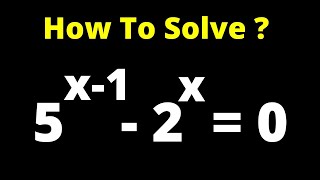 Solving Exponential Equation With Different Base 5^x-1-2^x=0 Net Worth
