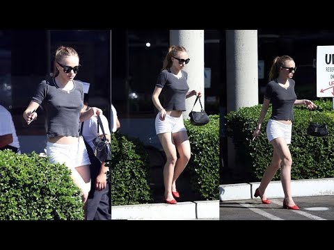 Lily Rose Depp Leggy in Shorts - YouTube