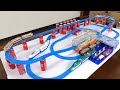 JR Shinkansen, Train &amp; Talking Station Set &amp; Coca-Cola Can Pier Special Course!