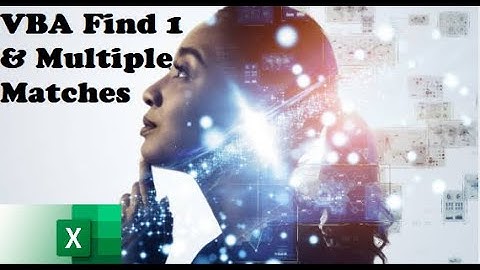 014. Excel VBA FIND function Example (Not found, 1 match and multiple matches)