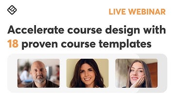 Accelerate course design with 18 proven course templates
