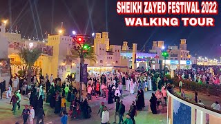 [4K] Walking Tour @ Sheikh Zayed Festival 2022 Abu Dhabi on 51st UAE National Day