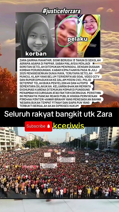 Tragedi Zara Qairina: Siswi 13 Tahun Diduga Jadi Korban Bullying di Asrama