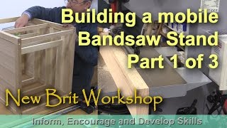 I started to build the bandsaw stand for my new trade rated Axminster bandsaw before it arrived. At over 60 Kgs the bandsaw 