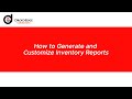 How to Generate and Customize Inventory Reports (Zoho Inventory)