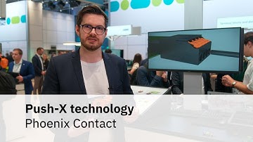 Push-X technology for fast and direct conductor connection