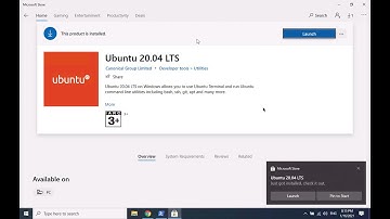 Install WSL and Ubuntu 20.04 on Windows 10