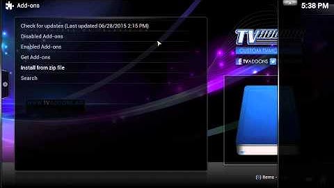 How to Add Vdubt25  and SuperRep to Kodi/TVMC