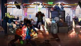Streets of Rage 4 Story Mode Playthrough / Longplay - Normal - 4 Player Co-op
