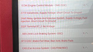 2A60 , 3719  BMW code , won’t start only cranking fix.   BMW n63/n55 engines. ICM module problem